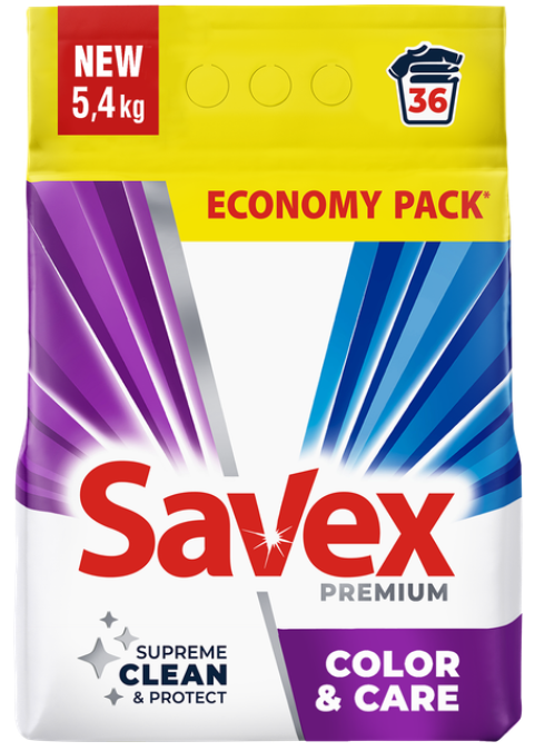 SAVEX Порошок пральний авт color&care 5.4кг